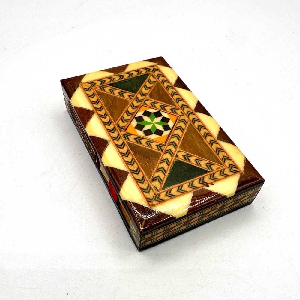 Spanish Mosaic Marquetry Matchbox. Vintage Piece